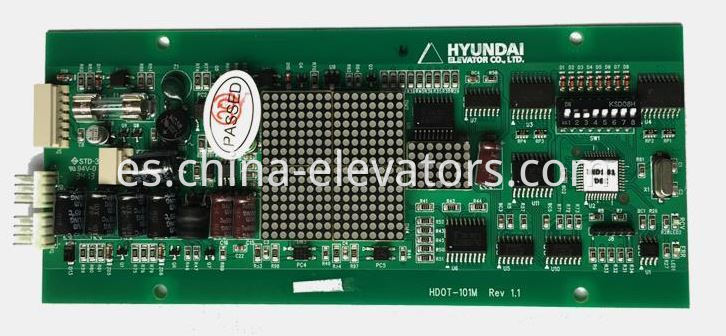 Tablero de visualización LOP Hyundai Elevator HDOT-101M Rev1.1 Hyundai Elevator LOP Display Board HDOT-101M Rev1.1